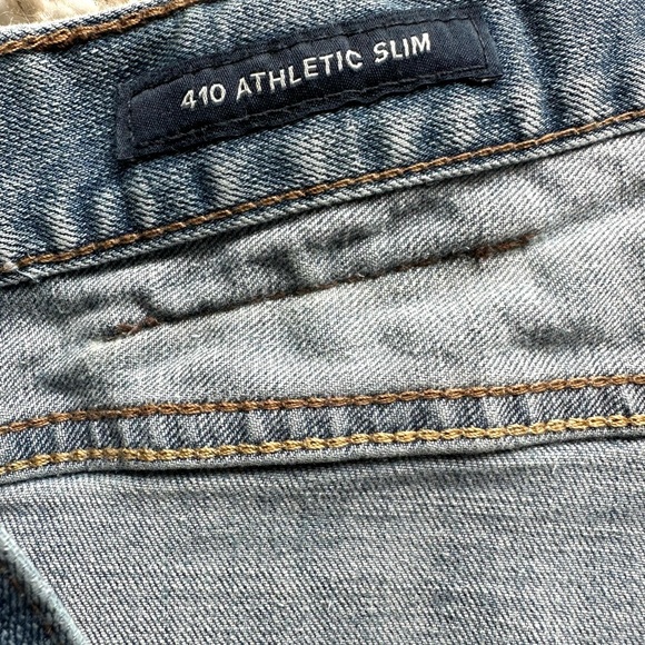 Lucky Brand Blue Straight Jeans with Vintage Faded Look - Picture 5 of 5